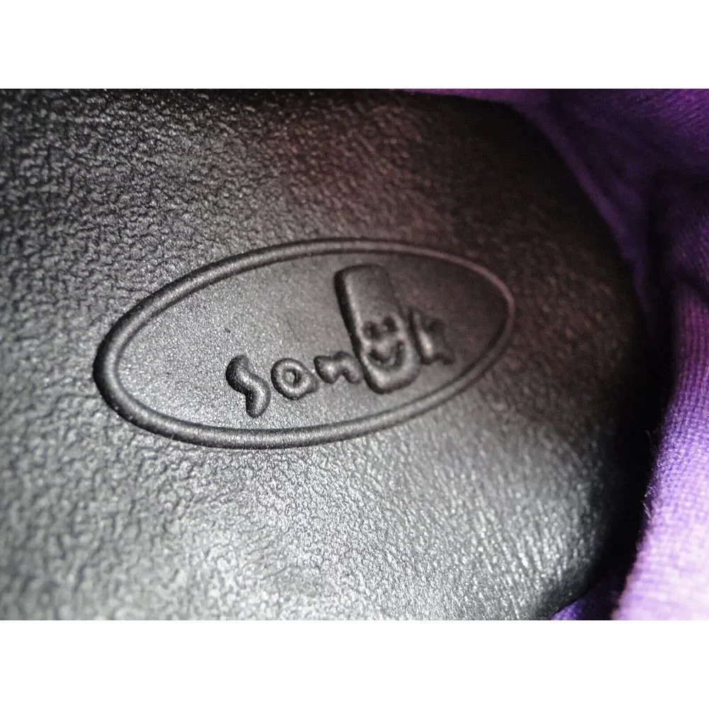 Sanuk Dona Lil Icon Slip On Loafers Shoes Purple Kitty Cat Kids Size Girls 5*NWT